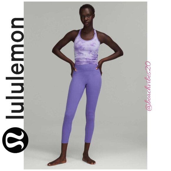 LULULEMON ATHLETICA InStill High-Rise Tight 25" Charged Indigo 10 EUC LL-200 - Picture 1 of 13